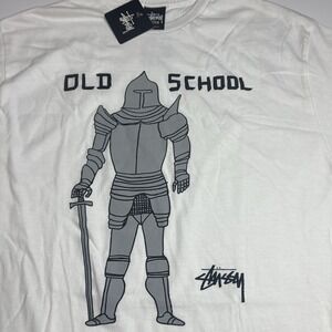 Vintage Stussy x David Shrigley White Old School New With Tag Tee Men's Medium